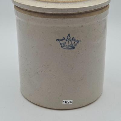 #1 Salt Glazed Crock with Lid