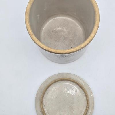 #1 Salt Glazed Crock with Lid