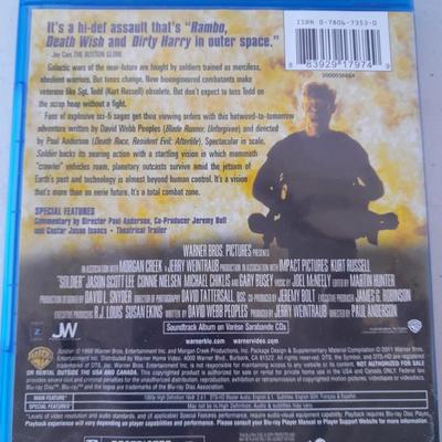 Six Blue Ray DVD movie's Some unopened! -Watchmen -Soldier - Man on Fire - The Accountant & more