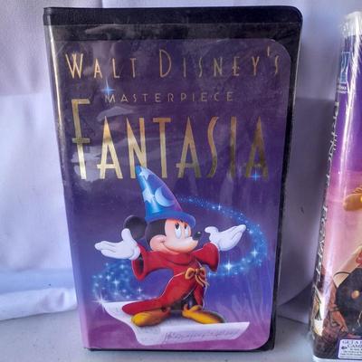Children's DVD movies and two collectible VHS movies - Fantasia - Prince of Egypt = Toy story 2 - Despicable me 2