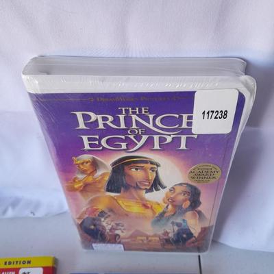 Children's DVD movies and two collectible VHS movies - Fantasia - Prince of Egypt = Toy story 2 - Despicable me 2