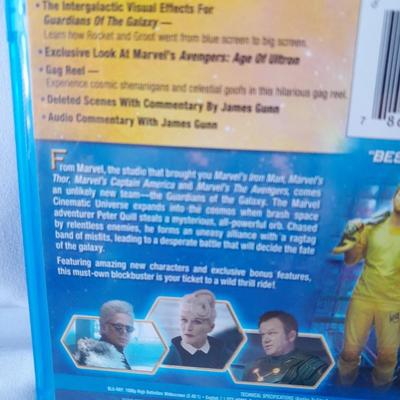 Three Blu ray dvd movies - Star Trek - Guardians of the Galaxy - and Serenity
