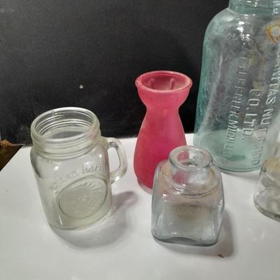 Collection of old and newer bottles - Princess house oil lights