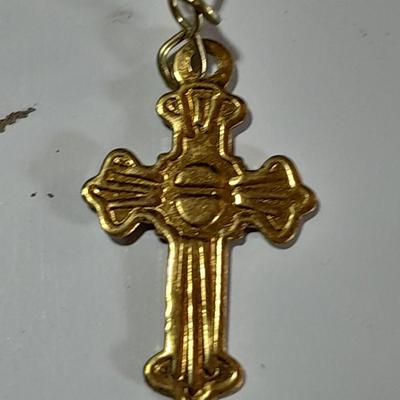 Three beaded rosaries - One is Sterling silver -