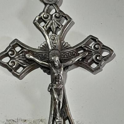 Three beaded rosaries - One is Sterling silver -