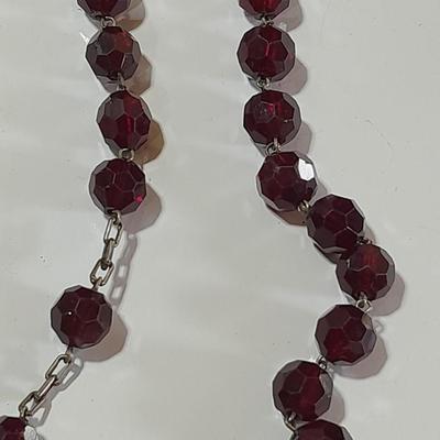 Three beaded rosaries - One is Sterling silver -