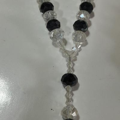 Three beaded rosaries - One is Sterling silver -