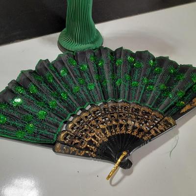 Asian doll with beautiful hand fan
