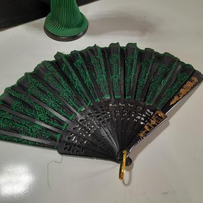Asian doll with beautiful hand fan