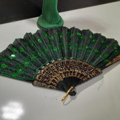 Asian doll with beautiful hand fan