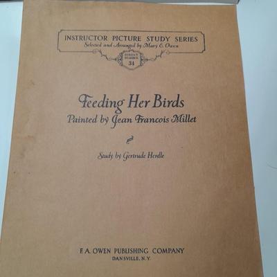 Feeding her birds