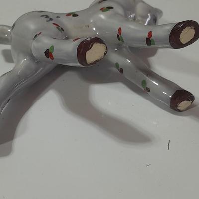 Small elephant planter with chicken and a horse