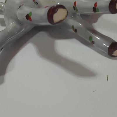 Small elephant planter with chicken and a horse