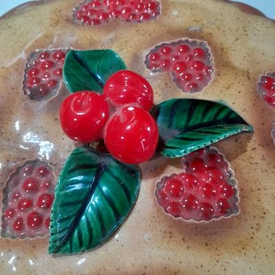 sweet cherry pie - covered pie dish