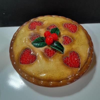 sweet cherry pie - covered pie dish