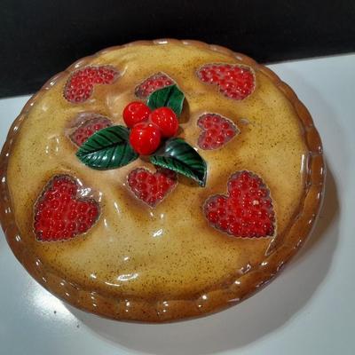 sweet cherry pie - covered pie dish
