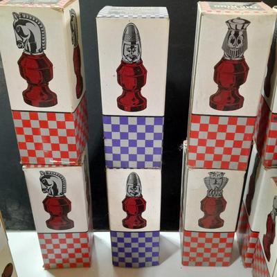 Avon bottle chess set still in original boxes!
