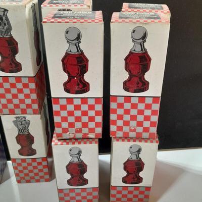 Avon bottle chess set still in original boxes!