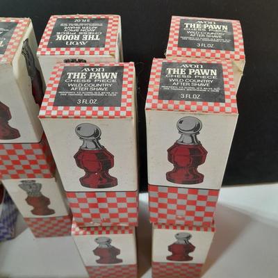 Avon bottle chess set still in original boxes!