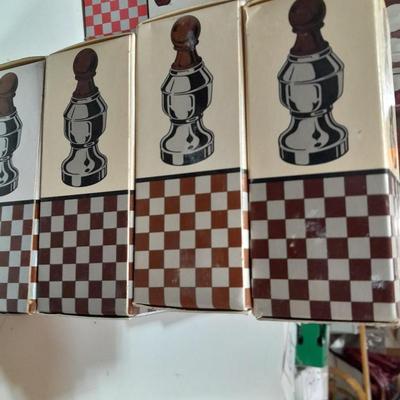 Avon bottle chess set still in original boxes!