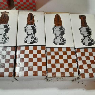 Avon bottle chess set still in original boxes!