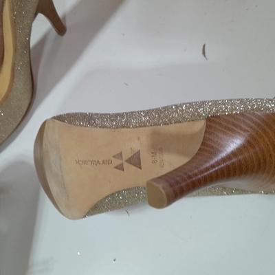 Two pair of Womens dress shoes - high heels size 8m