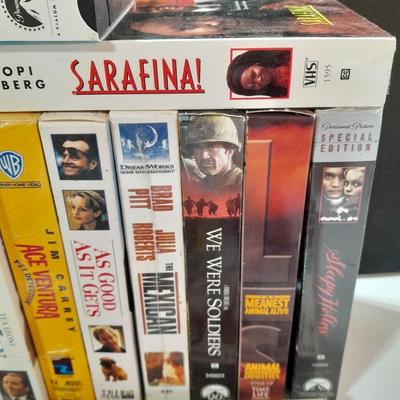 collection of VHS movies