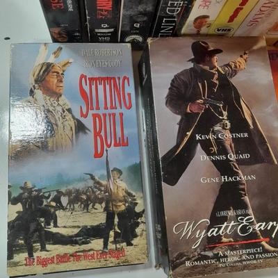 collection of VHS movies