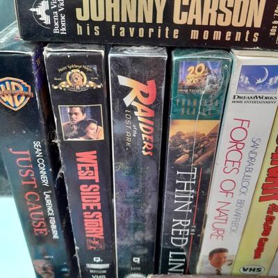 collection of VHS movies