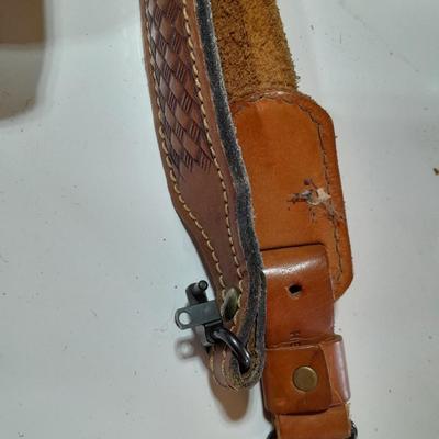 Vintage Military boot Gaiters - leather pouch belt and more