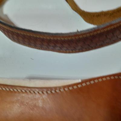 Vintage Military boot Gaiters - leather pouch belt and more