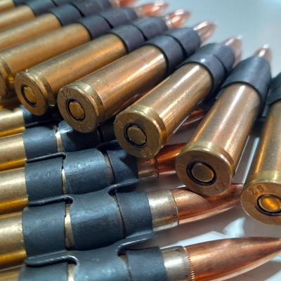 50 rounds of linked ammunition