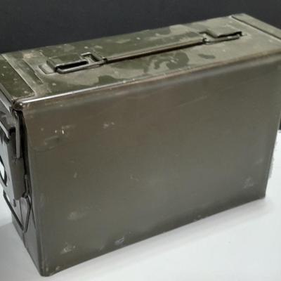Army green metal Ammo box metal