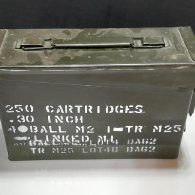 Army green metal Ammo box metal