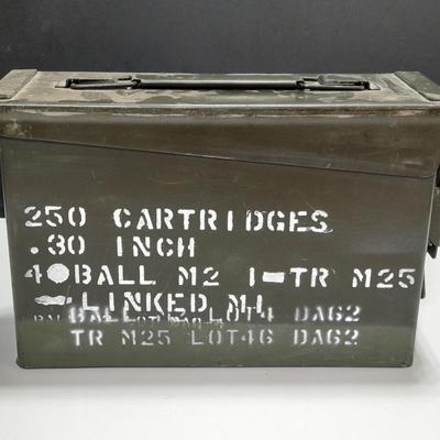 Army green metal Ammo box metal