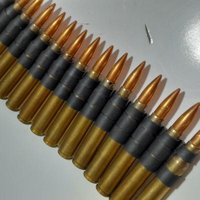 50 rounds of linked ammunition