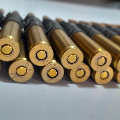 50 rounds of linked ammunition