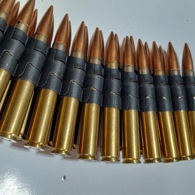 50 rounds of linked ammunition