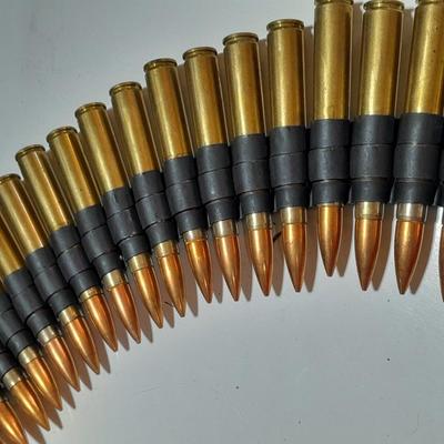 50 rounds of linked ammunition