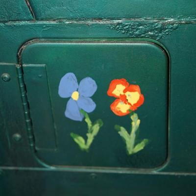 1983 AMERICAN GENERAL POSTAL TRUCK HAND DECORATED WITH FLAIR BY OWNER ORIGINAL INTERIOR