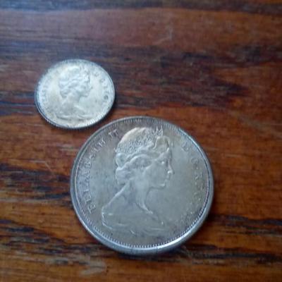 LOT 24 TWO CANADIAN SILVER COINS