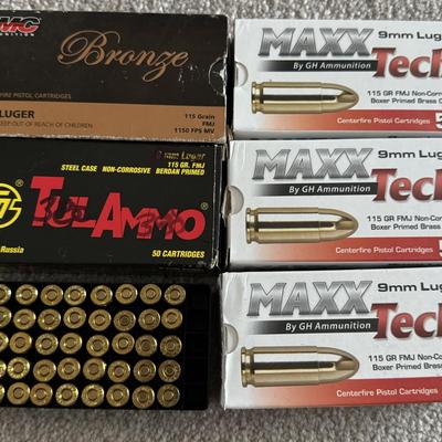 9mm Ammunition Assortment (NO SHIPPING)