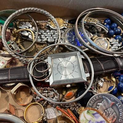 Fashion Jewelry and Coin Assortment