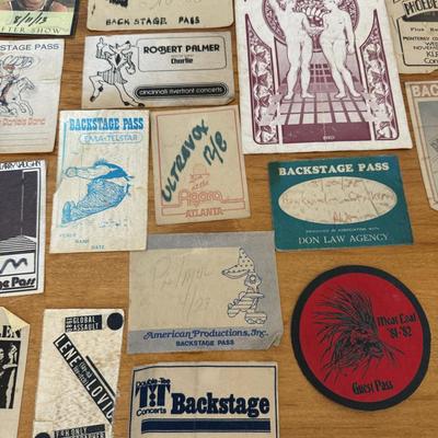 Vintage Concert Pass Assortment