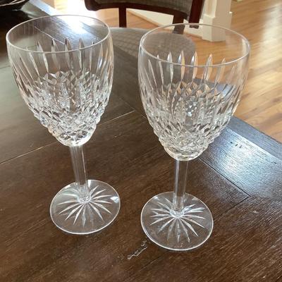 Waterford Stemware goblet 7"H -2 in this lot