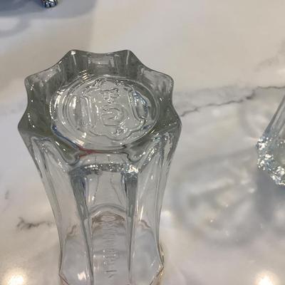 St. Germain glassware water glasses with gold rim 6.5"H-4