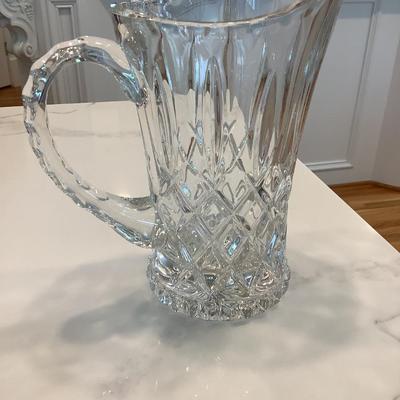 Glass Pitcher 8"H 5" diameter