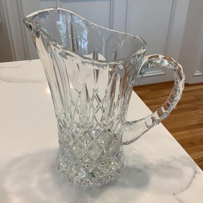 Glass Pitcher 8"H 5" diameter