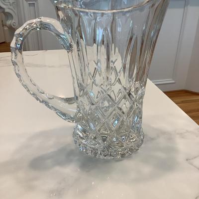 Glass Pitcher 8"H 5" diameter