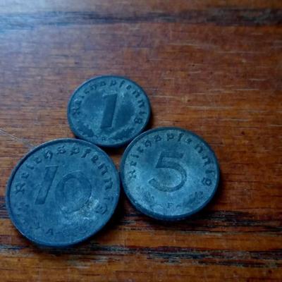 LOT 45 THREE WW II GERMAN COINS